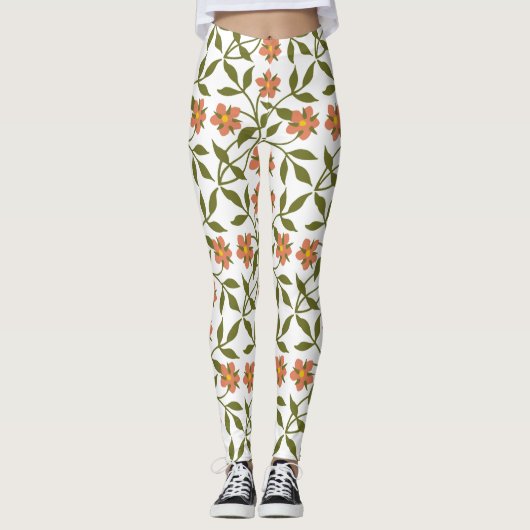 ORANJE STROMEN LEGGINGS (Voorkant)