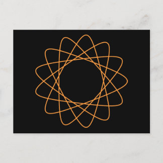 Oranje stroomafnemer briefkaart