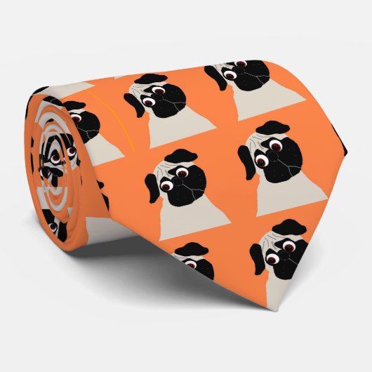 Oranje Stropdas (Opgerold)