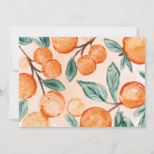 Oranje stropdas die de vierde verjaardag van de vi kaart (Achterkant)