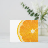 Oranje stuk briefkaart (Staand voorkant)