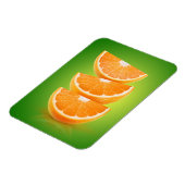 Oranje stukken op groen magneet (Linkerzijde)