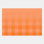Oranje subtiele gradiënt met peek-a-boo buffelplai inpakpapier vel (Voorkant)