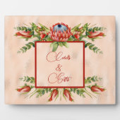 Oranje Succulent Blossom Fotoplaat (Voorkant)