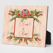 Oranje Succulent Blossom Fotoplaat (Zijkant)