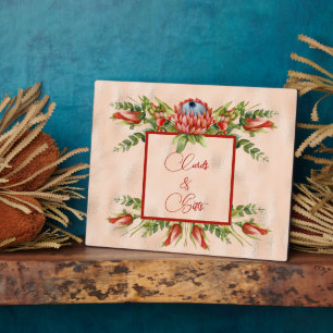 Oranje Succulent Blossom Fotoplaat