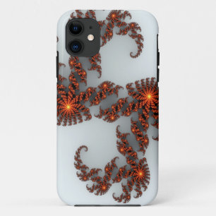 Oranje Sunburst Fractal Case-Mate iPhone Case