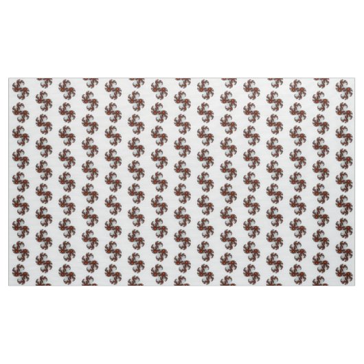 Oranje Sunburst Fractal Stof (Yard (91,4 cm))