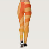 Oranje Sunburst Leggings (Achterkant)