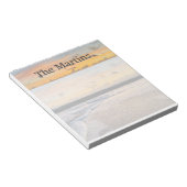 Oranje Sunrise Ocean Custom Notitieblok (Schuin)