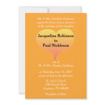 Oranje Sunset Heart Wedding