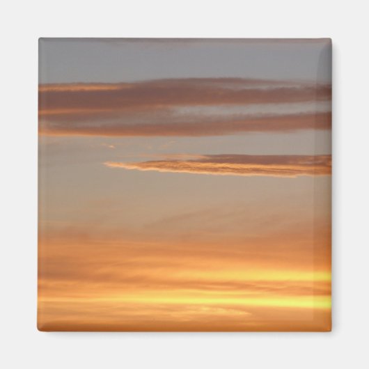 Oranje Sunset Magnet (Voorkant)