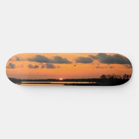 ORANJE SUNSET SKATEBOARD (Horizontaal)