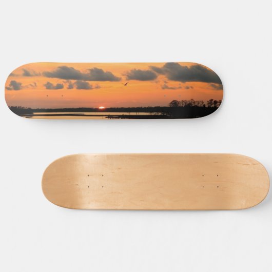 ORANJE SUNSET SKATEBOARD (Horizontaal)