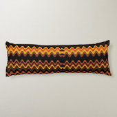 ORANJE SUNSET WAVES LICHAAMSKUSSEN (Achterkant)