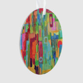 Oranje Sunshine Acryl Ornament (voorkant)