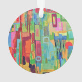 Oranje Sunshine Acryl Ornament (achterkant)