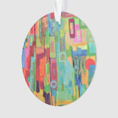 Oranje Sunshine Acryl Ornament (voorkant)