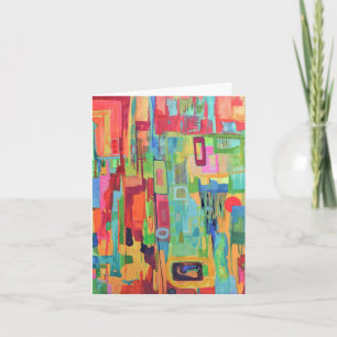 Oranje Sunshine Blank Notecard Kaart