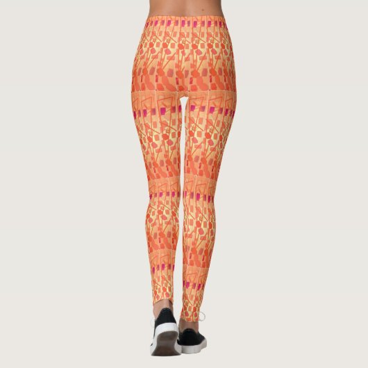 Oranje Sunshine leggings (Achterkant)
