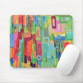 Oranje Sunshine Mousepad Muismat (Met muis)