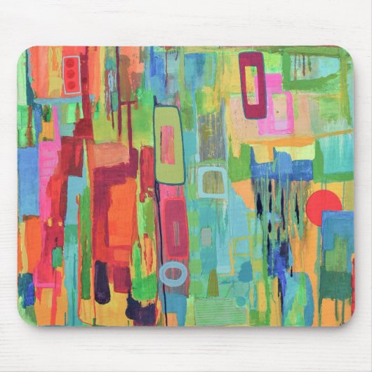 Oranje Sunshine Mousepad Muismat (Voorkant)