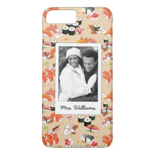Oranje Sushi Pattern   Foto toevoegen Case-Mate iPhone Case