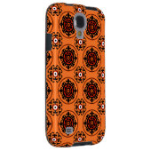 Oranje Suzani-patroon Case-Mate Samsung Galaxy Hoesje (Back/Rechts)
