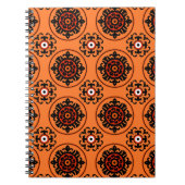 Oranje Suzani-patroon Notitieboek (Voorkant)