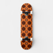 Oranje Suzani-patroon Persoonlijk Skateboard (Voorkant)