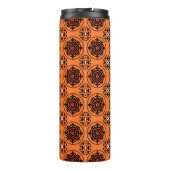 Oranje Suzani-patroon Thermosbeker (Achterkant)