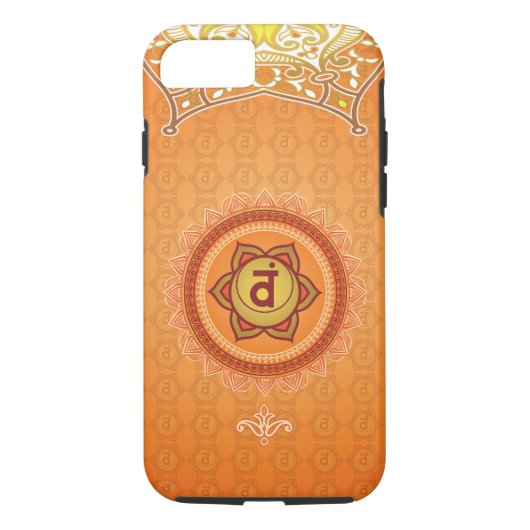 Oranje Svadhisthana 2nd (Sacral) Chakra-telefoonza Case-Mate iPhone Case (Achterkant)