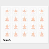 Oranje Sweet Chemistry Wedding Stickers (Vel)