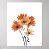 Oranje Sweet Cosmos Bloemenkwekerij Decor Poster (Voorkant)