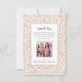 Oranje Sweet Snoep Herfst Baby shower Bedankt Card (Voorkant)