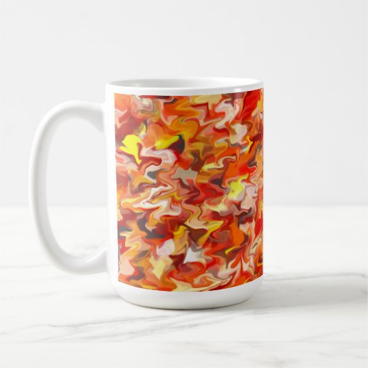 Oranje Swirl 15oz Mok (Links)