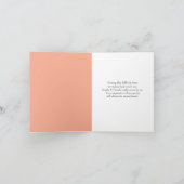 Oranje sympathie voor Hibiscus Bedankkaart (Binnen)