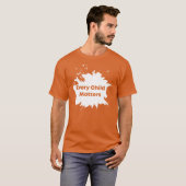Oranje T-Shirt Dag Elk kind telt (Voorkant volledig)