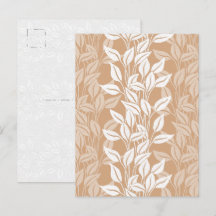 Oranje Taan Hangende Bladeren Modern Botanisch