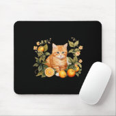 Oranje Tab Funny Cat Parodie Cat Lover Gift Kitte Muismat (Met muis)