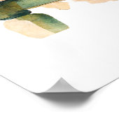 Oranje Tabby Cat Art Print Poster (Hoek)