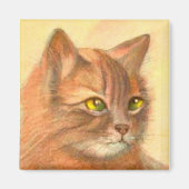Oranje Tabby Cat  Fine Art Magneet (Voorkant)