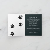 Oranje Tabby Cat Meowy Kerst Kaart (Binnen)