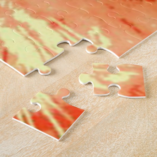 Oranje Tabby Cat Pop Art Legpuzzel (Zijkant)