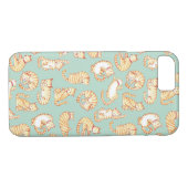 Oranje Tabby Cats Illustrated Pattern Case-Mate iPhone Case (Achterkant (Horizontaal))