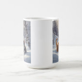 Oranje Tabby Grijs en Witte Katten Koffiemok (Center)