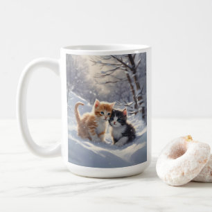 Oranje Tabby Grijs en Witte Katten Koffiemok