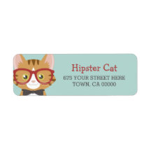 Oranje Tabby Hipster Cat Kinder