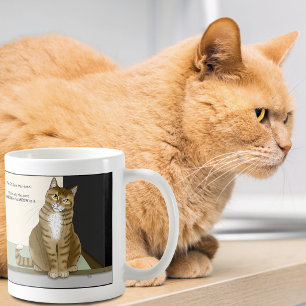 Oranje Tabby Huiseigenaar Grappige Kat Koffiemok