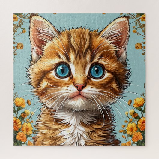 🐱 Oranje Tabby Kat Geschenk Voor Kattenliefhebber Legpuzzel (Verticaal)